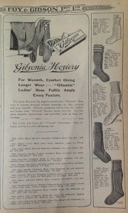Gibsonia hosiery 52/23/3 #fp13 #stitches by Collingwood Historical Society